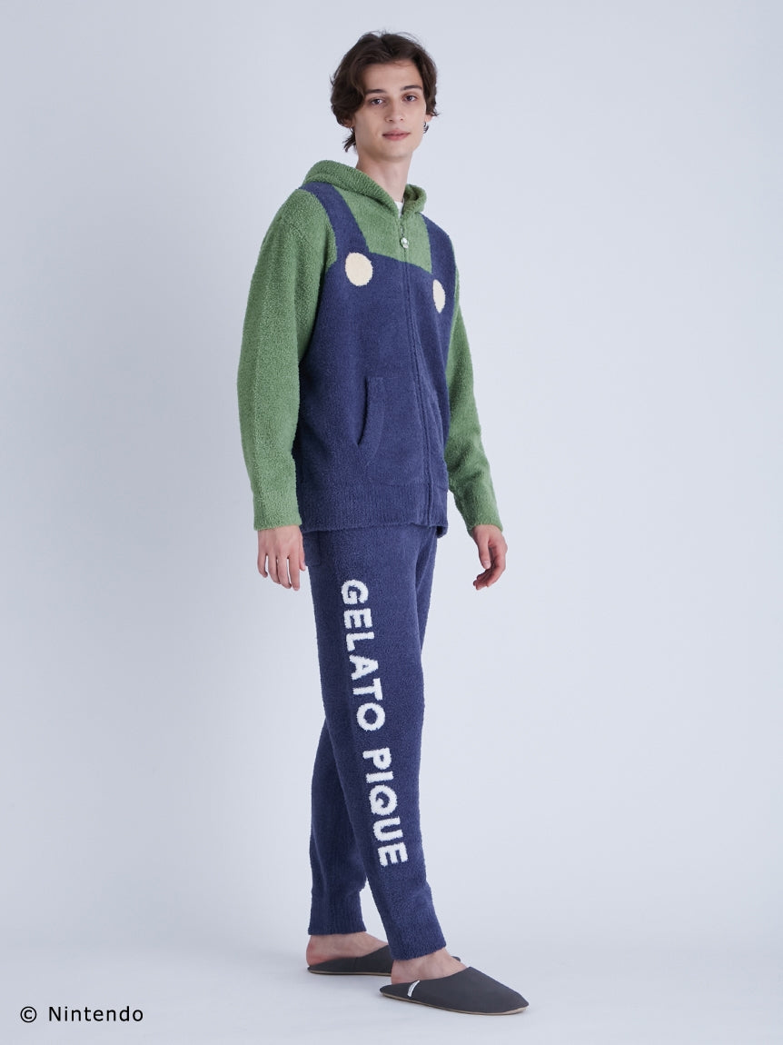Super Mario MENS Luigi Pullover & Long Pants Loungewear Set