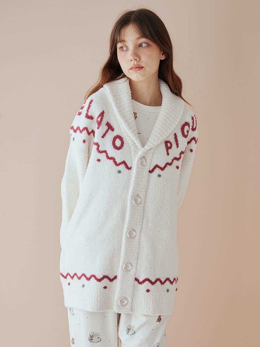 Unisex Nordic Shawl Collar Cardigan