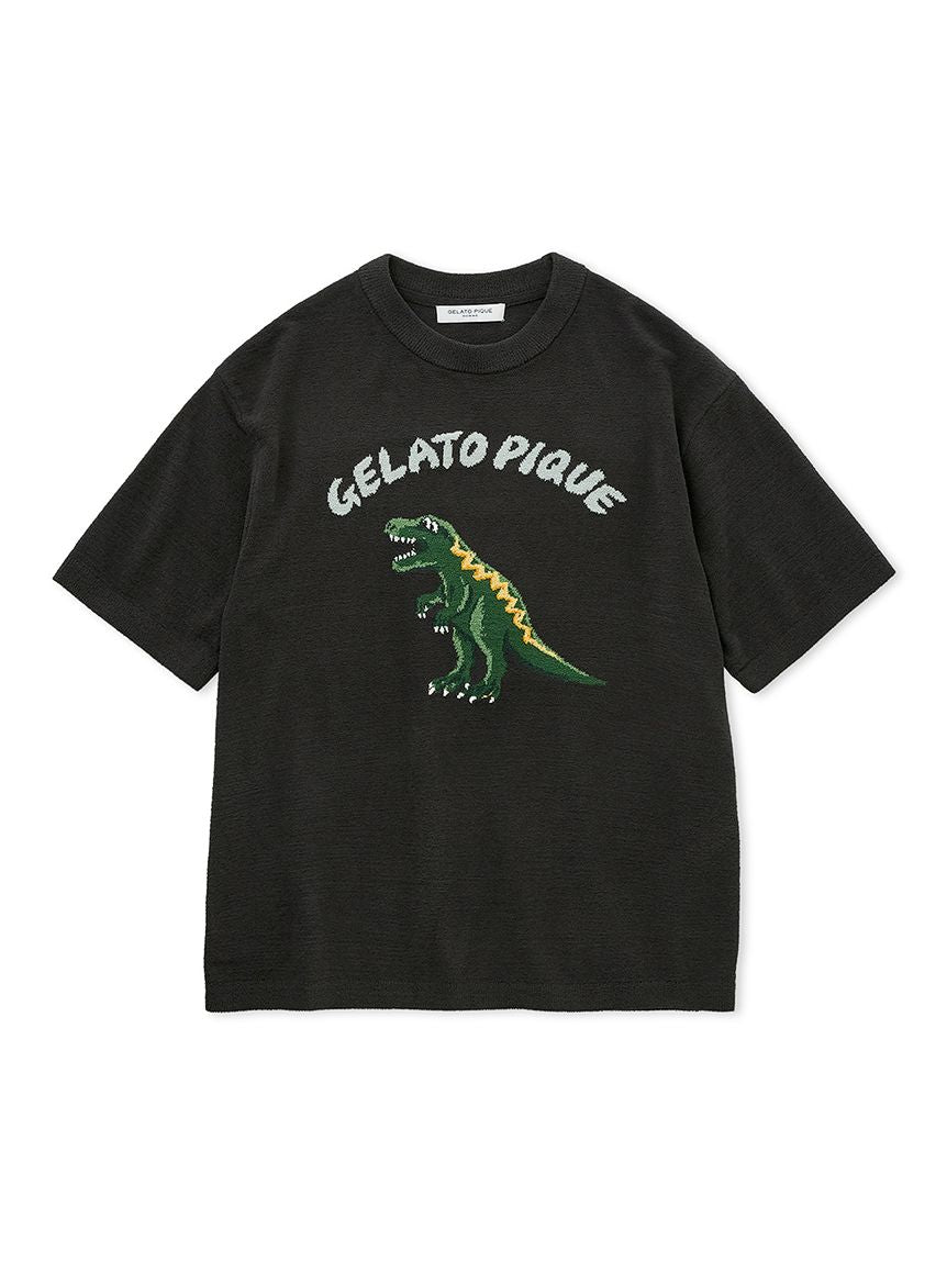 MENS Air Moco Dinosaur Jacquard Pullover Sweater