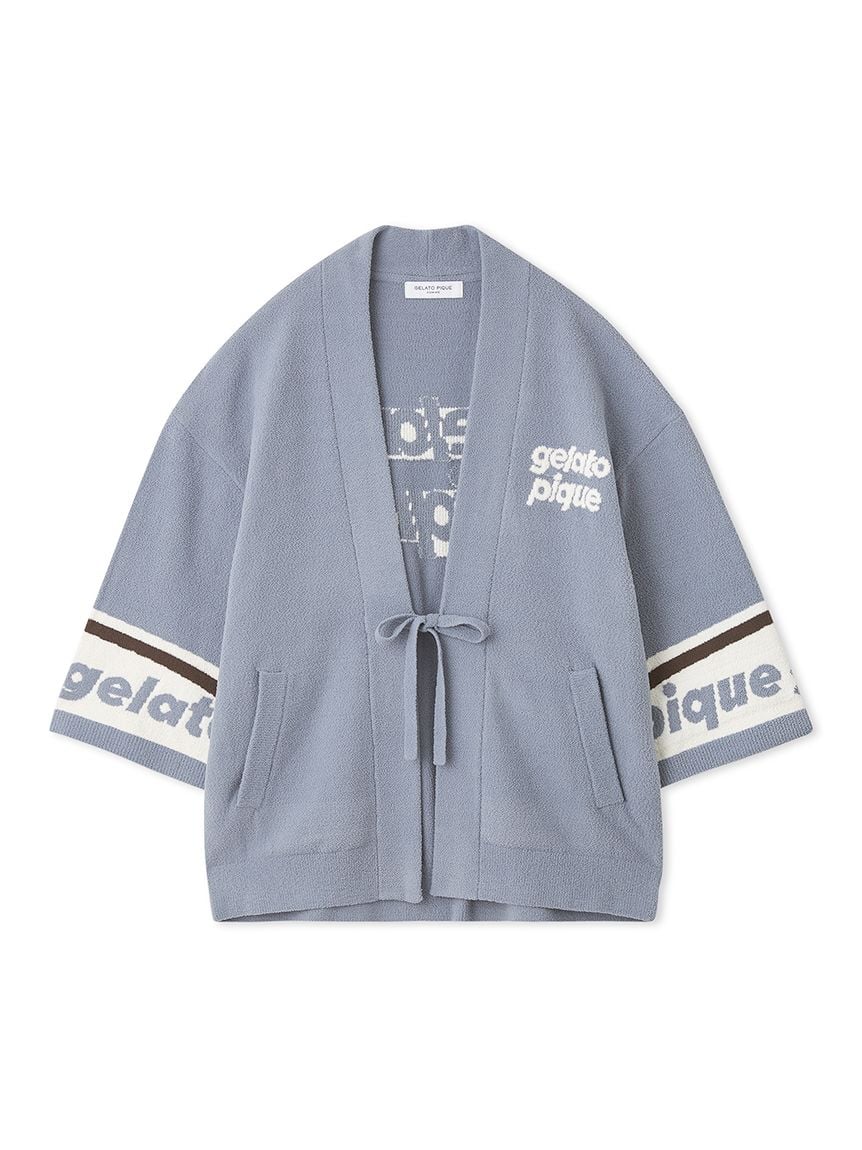 MENS Air Moco Logo Jacquard Kimono Cardigan