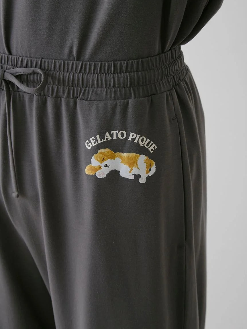 Men's Cool-Touch Rayon Sleeping Dog Shorts
