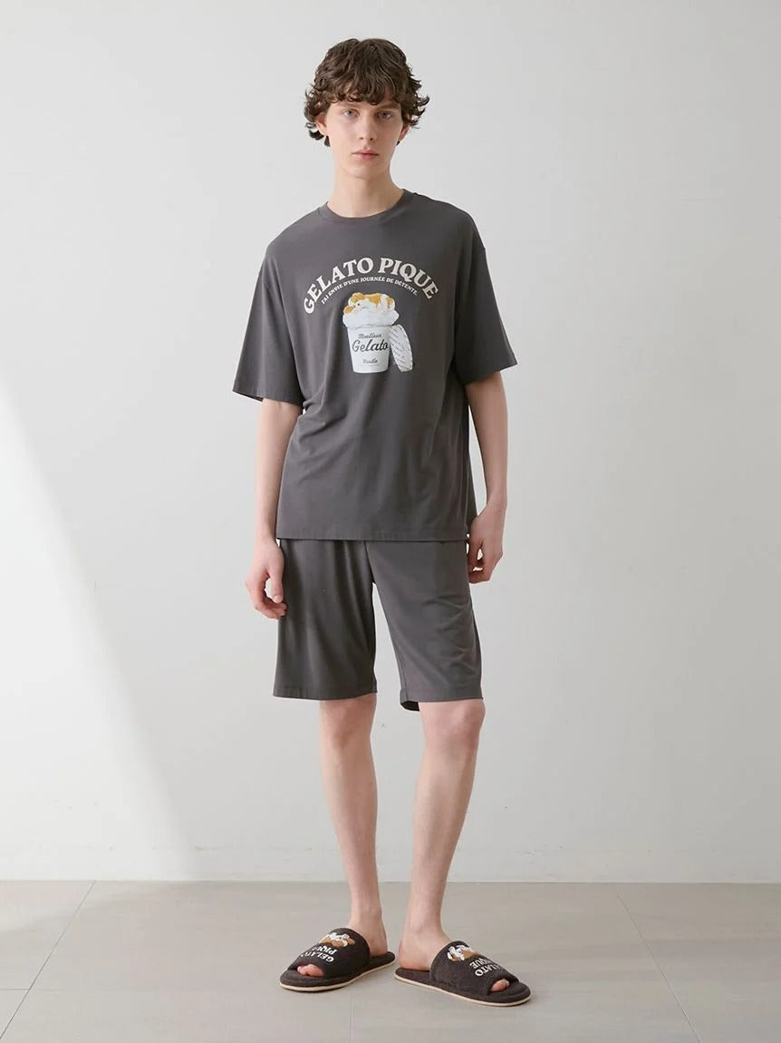 Men's Cool-Touch Rayon Sleeping Dog Shorts