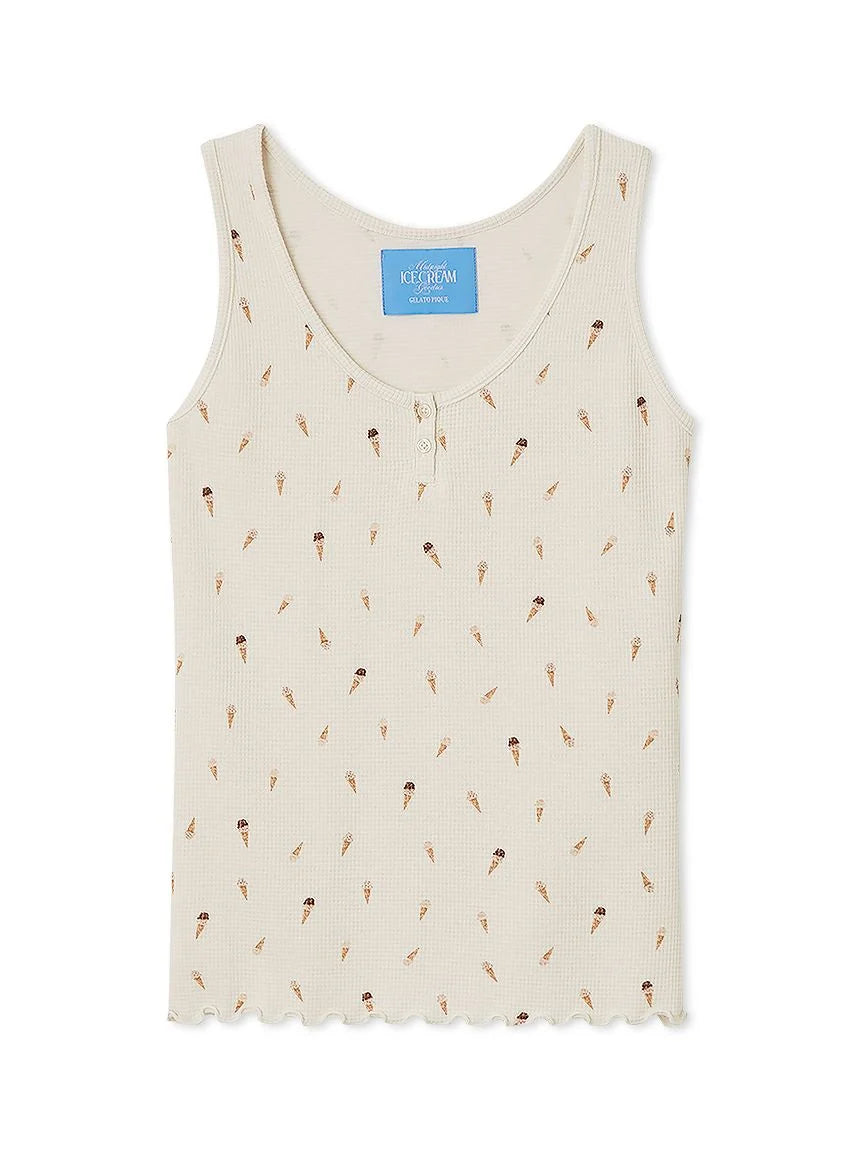 Ice Cream Waffle Tank Top