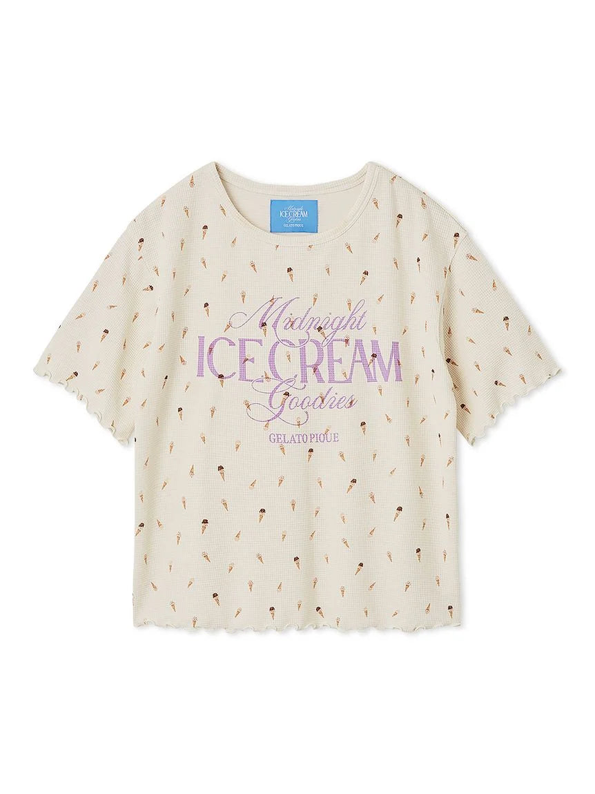 Ice Cream Waffle Pullover