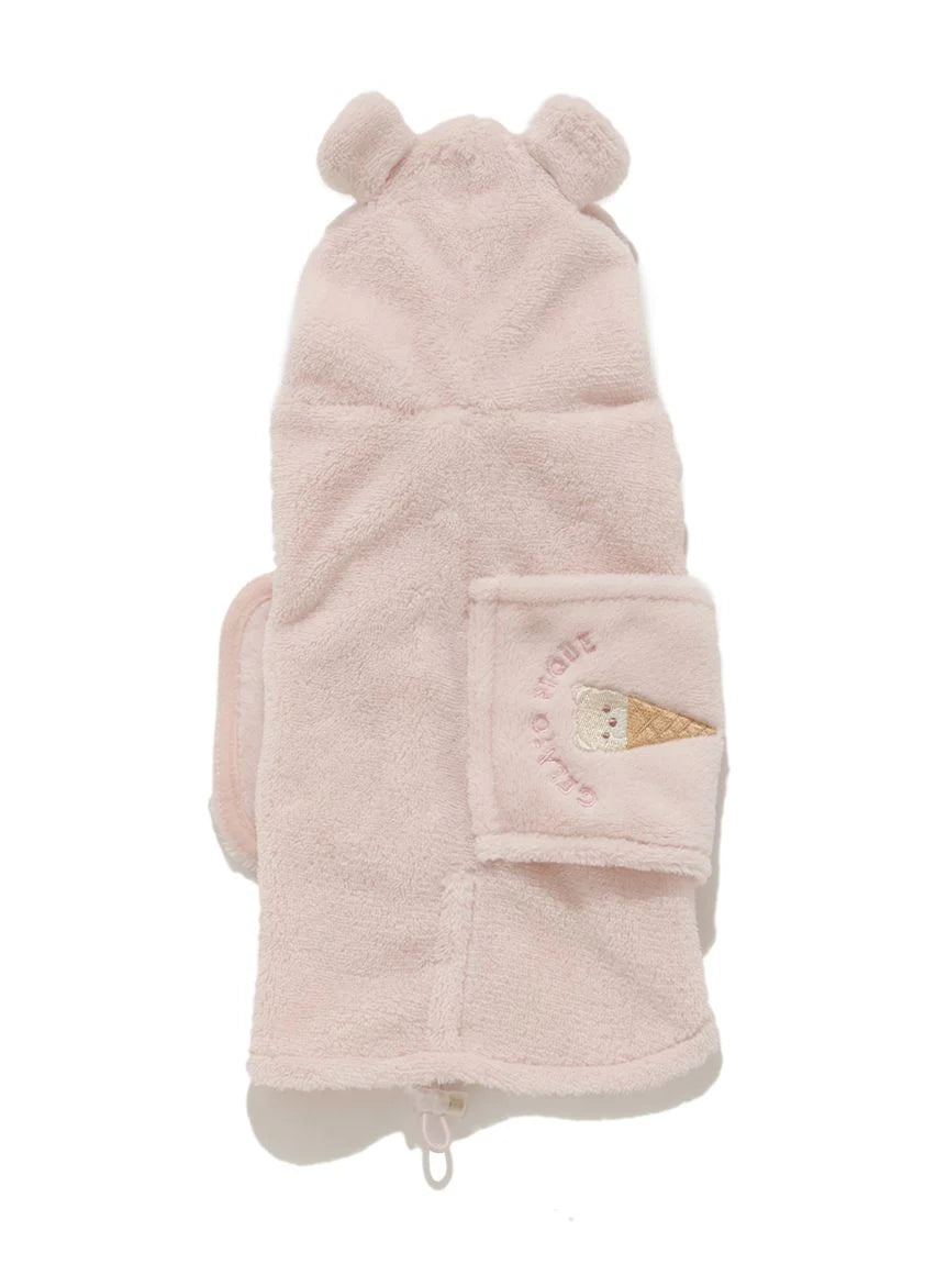 CAT&DOG Polar Bear Ice Motif Microfiber Gown