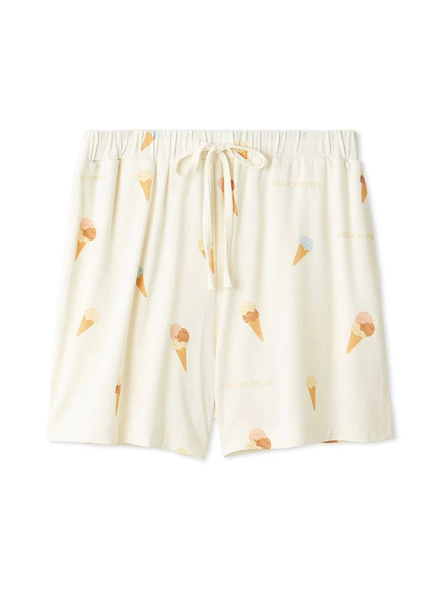 Playful Ice Cream Print Shorts