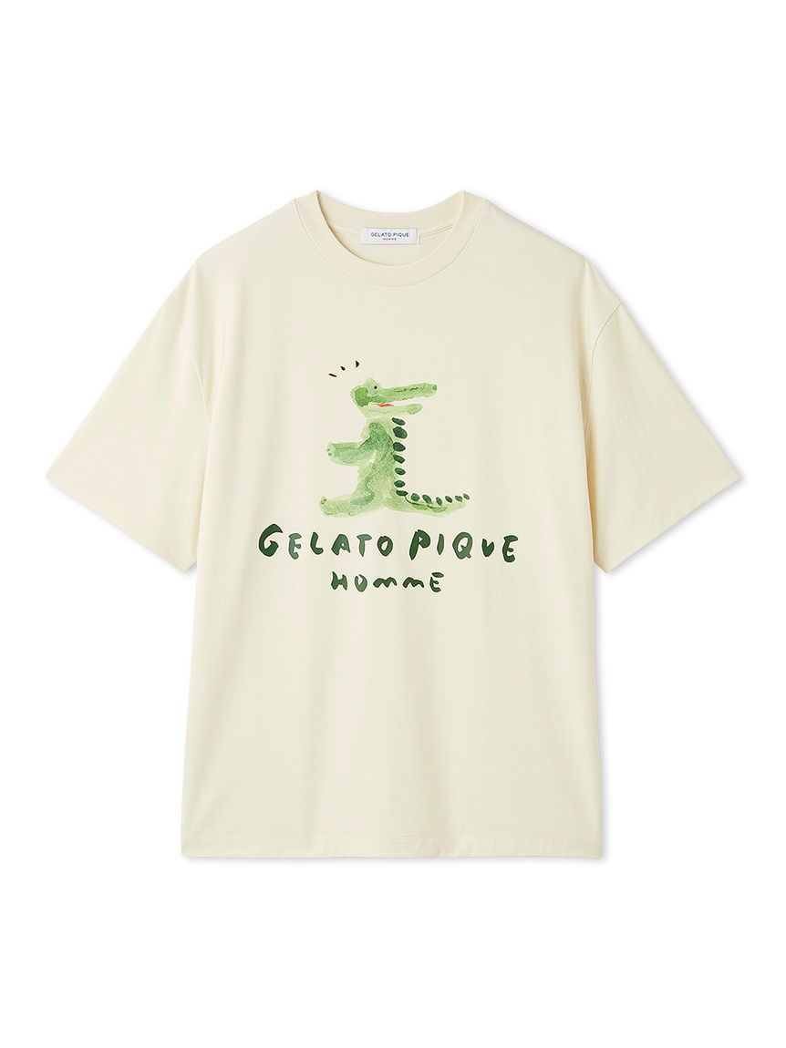 MEN's Cool-Touch Crocodile Print T-shirt