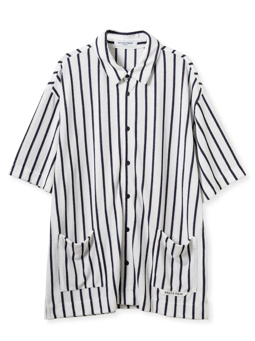 MEN's Cool-Touch Striped Pile Shirt