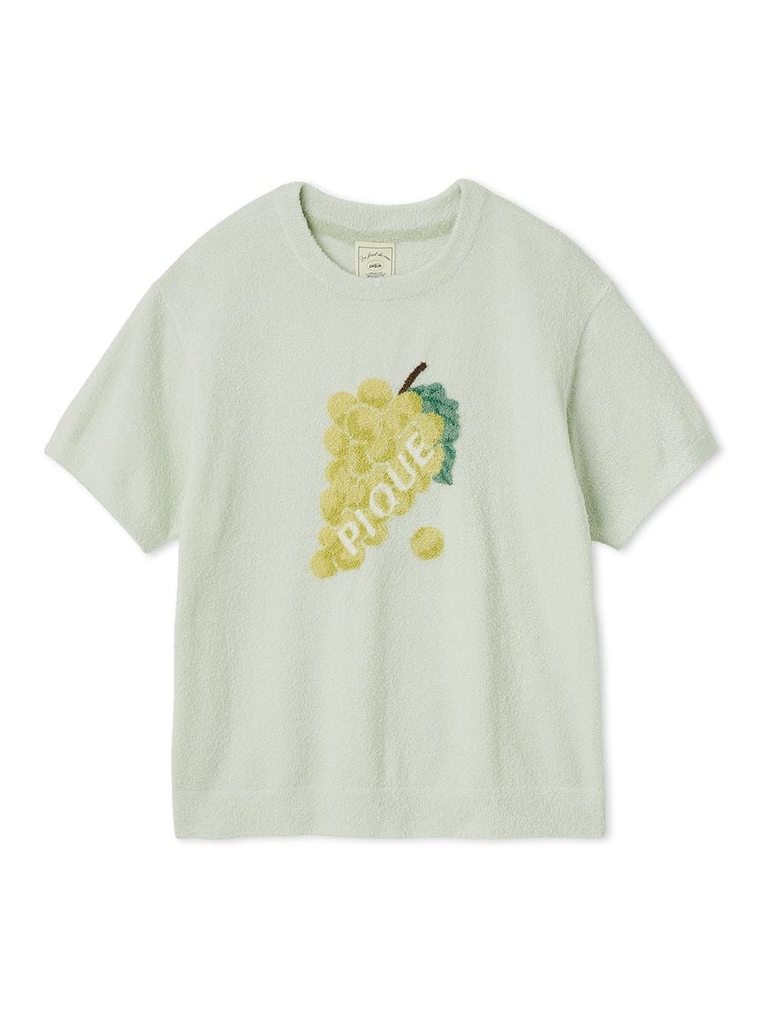 Fruit Jacquard Pullover Tops