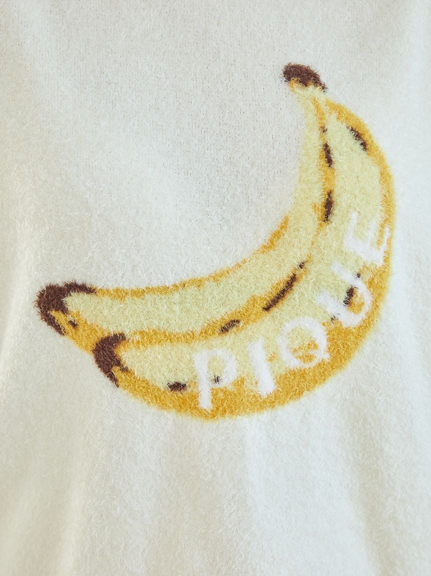 Fruit Jacquard Pullover Tops