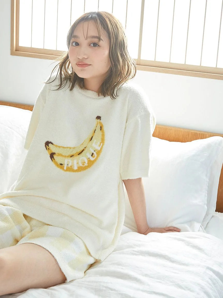 Fruit Jacquard Pullover Tops