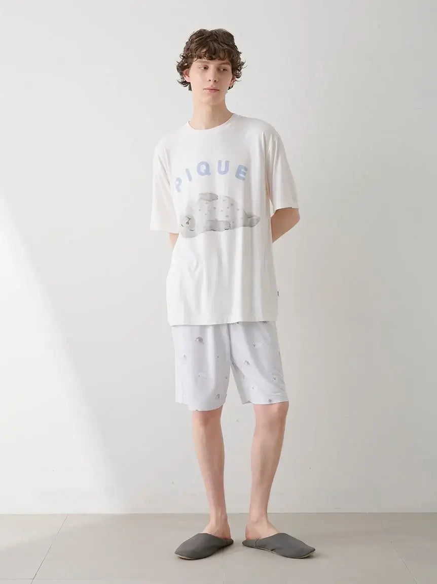 Men's Seal Print Lounge Shorts