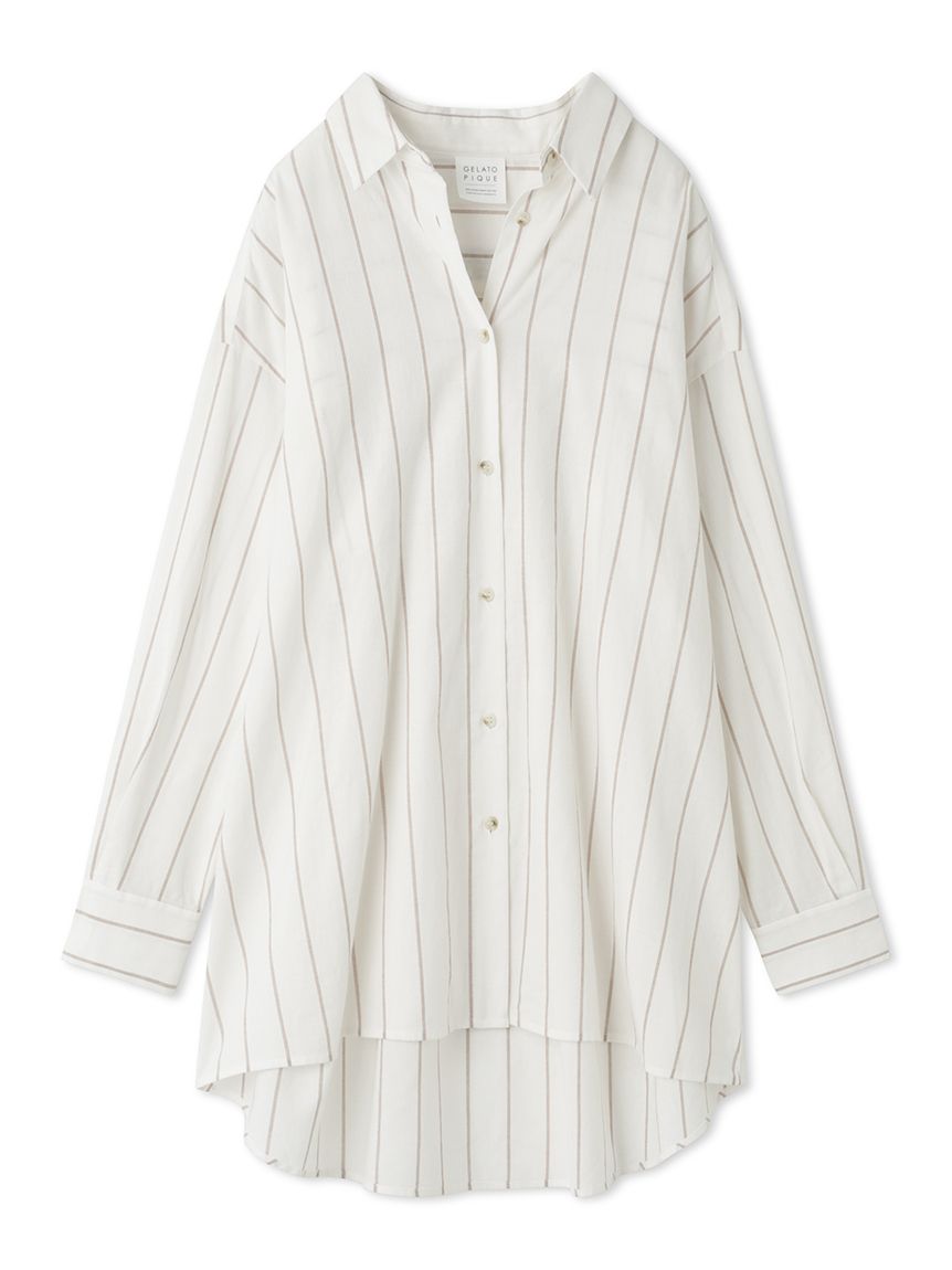 Resort Woven Long Sleeve Oversized Shirt