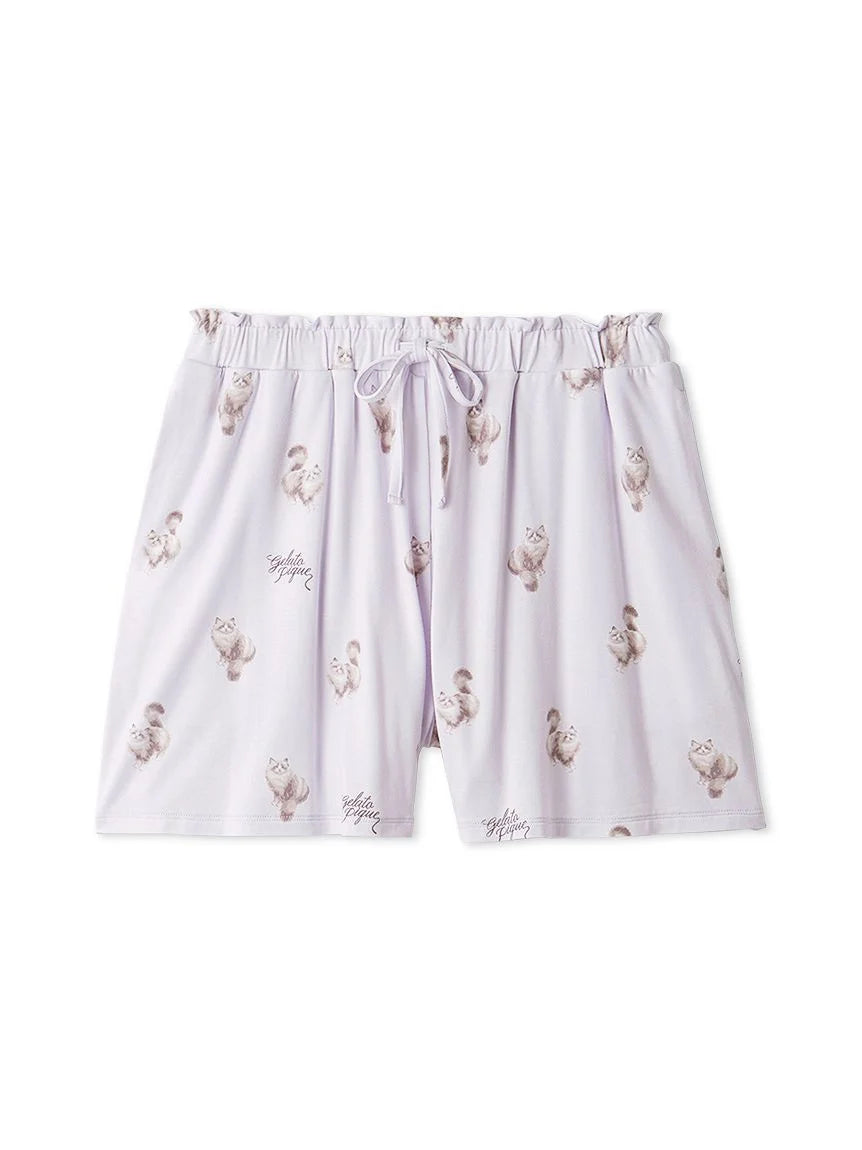 CAT Motif Lounge Shorts