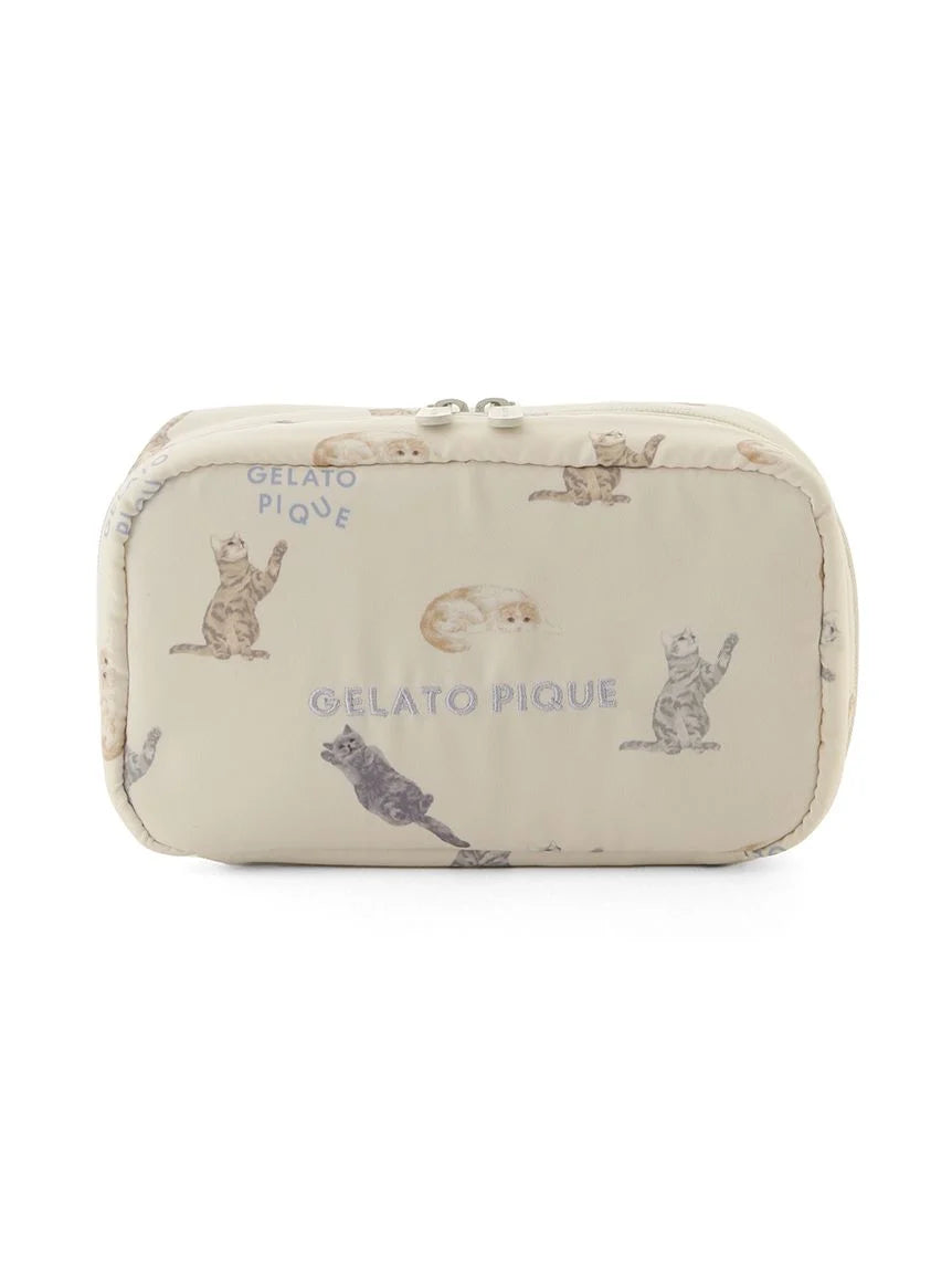 CAT Allover Pattern Pouch
