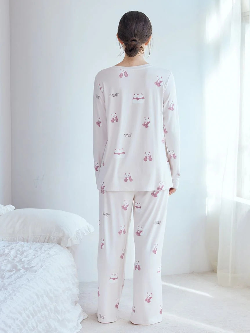 Panda Pattern Pajama Pants