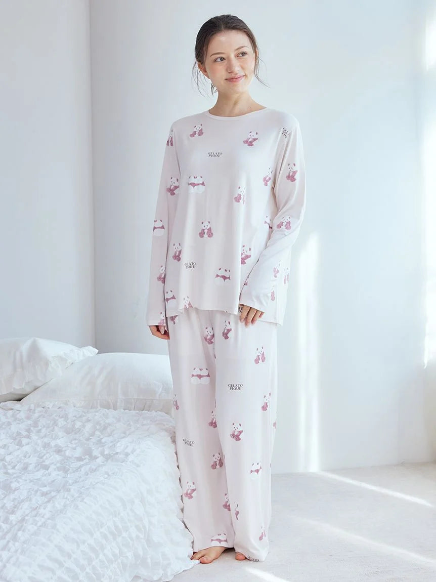 Panda Pattern Pajama Pants