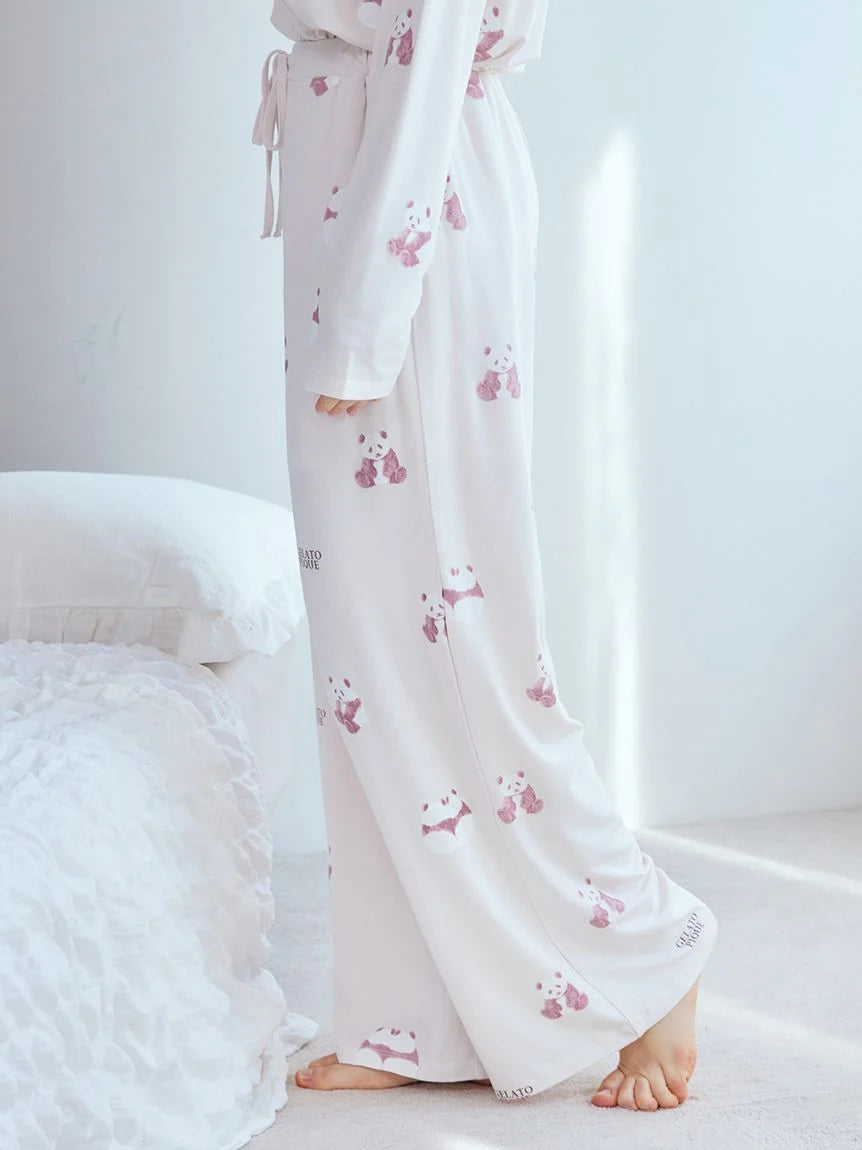 Panda Pattern Pajama Pants