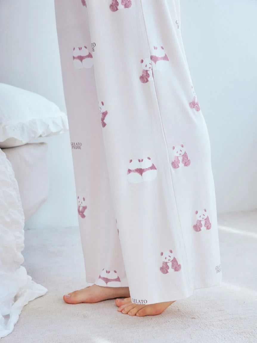 Panda Pattern Pajama Pants