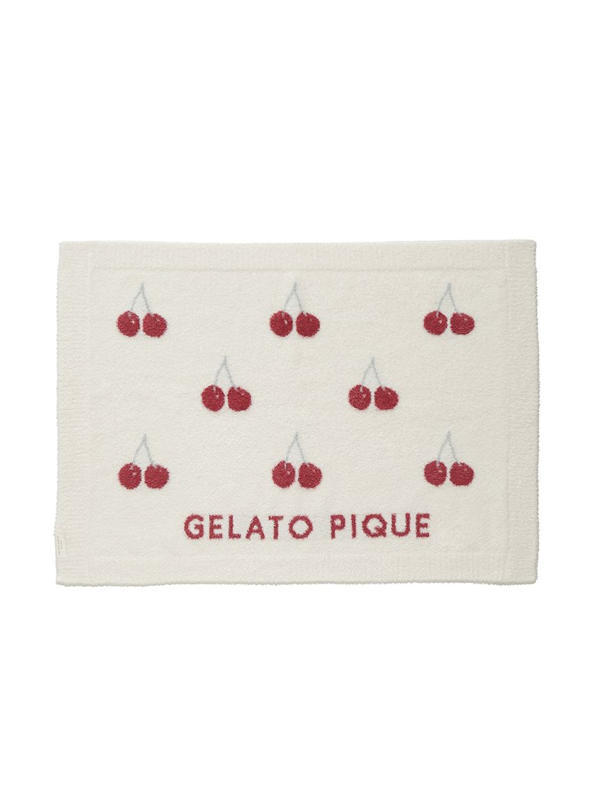 CAT & DOG Smoothie Cherry Pattern Pet Blanket
