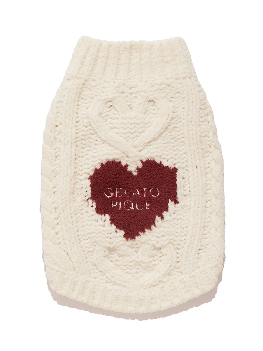 CAT & DOG Heart Aran High-neck Pet Clothes