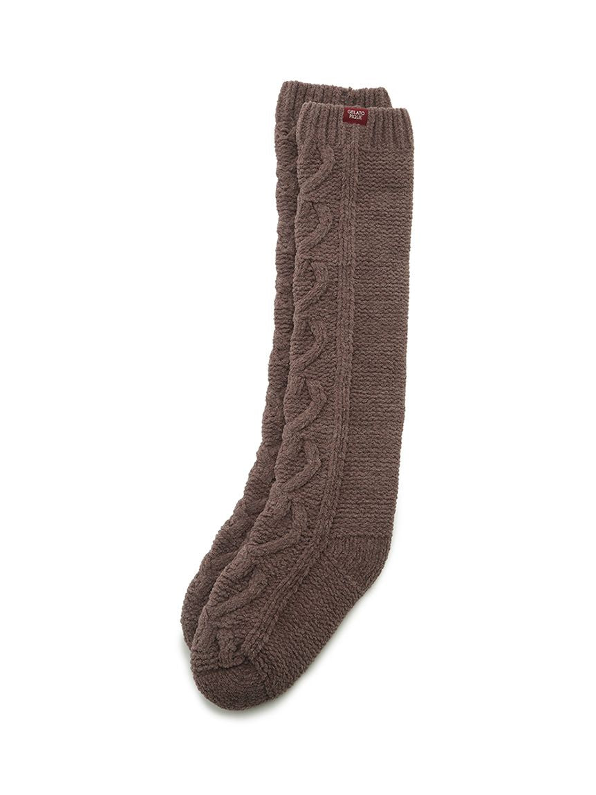 Heart Aran Long Socks