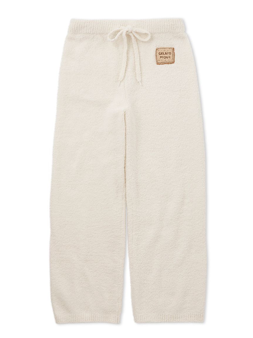 Powder Biscuit Embroidered Lounge Pants