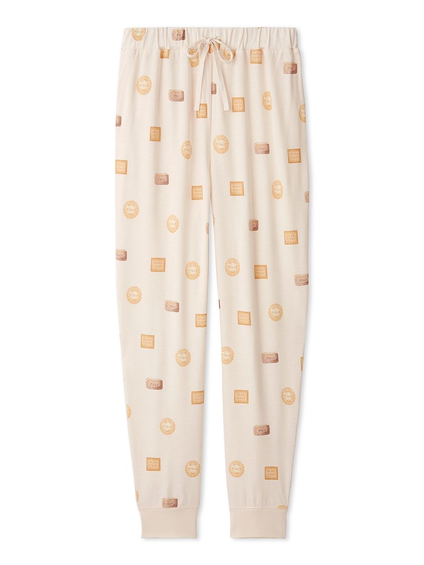 Biscuit Pattern Waffle Pajama Pants