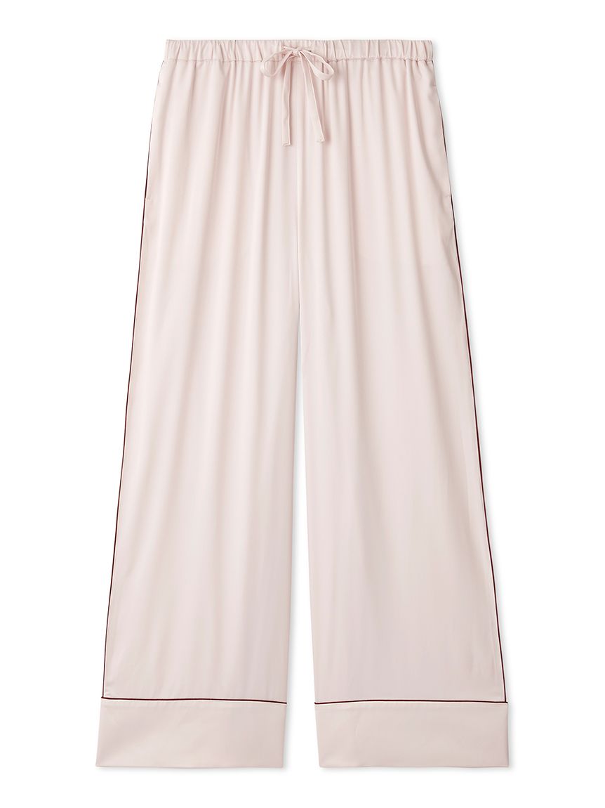Piping Satin Pajama Pants
