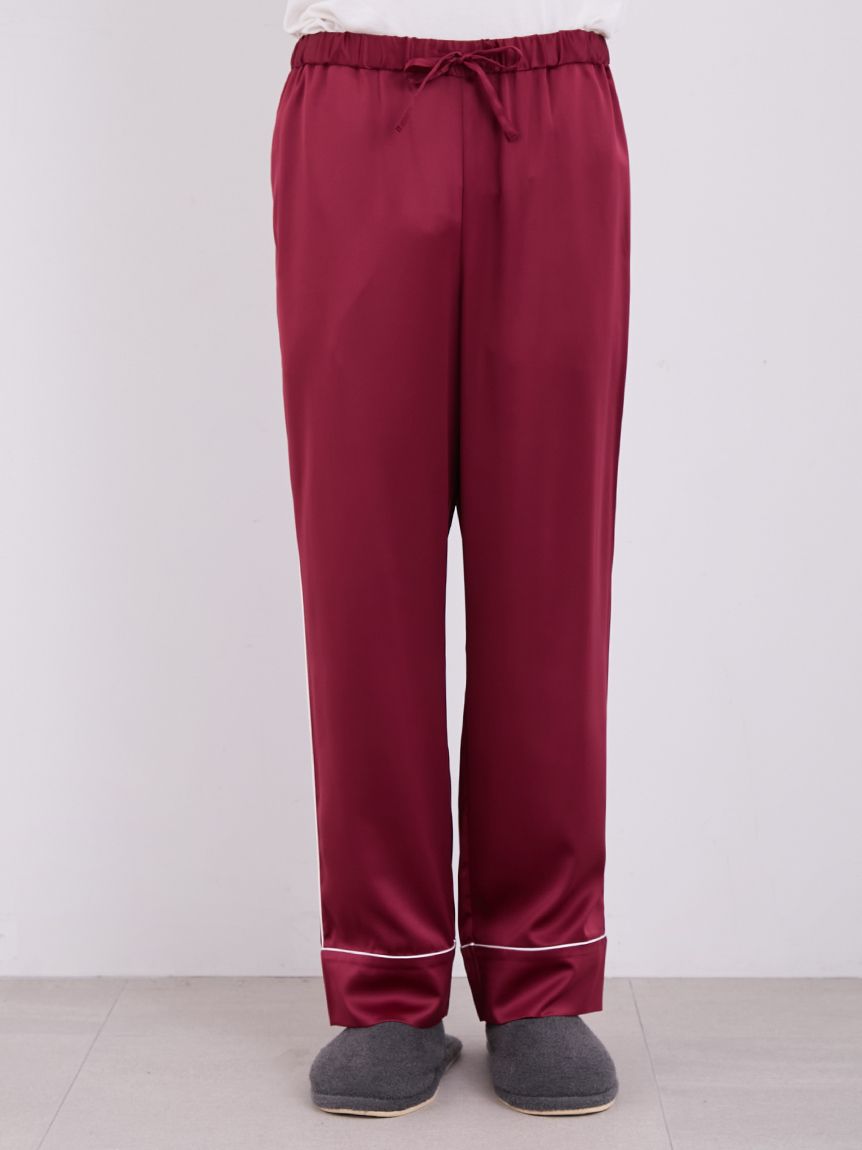 Mens Piping Satin Pajama Pants