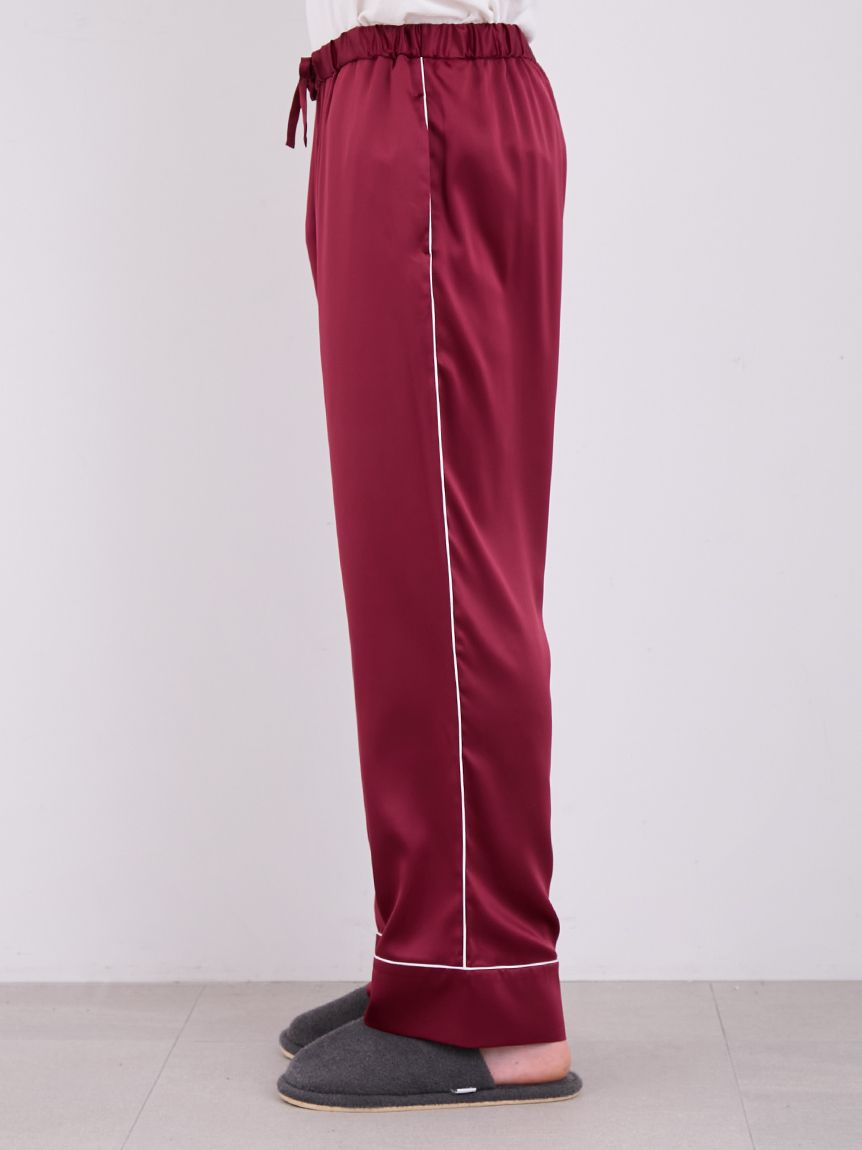 Mens Piping Satin Pajama Pants