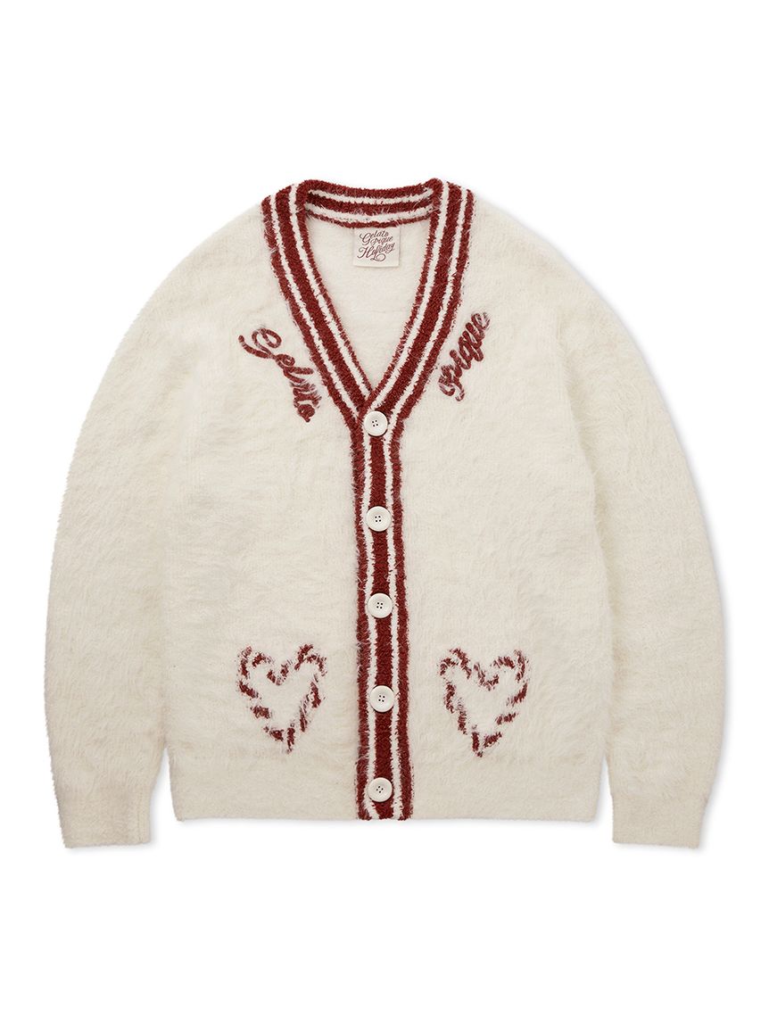 Mens Feather Button Up Cardigan