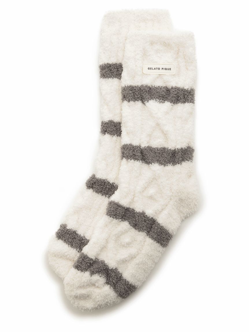 Baby Moco Aran Fuzzy Socks