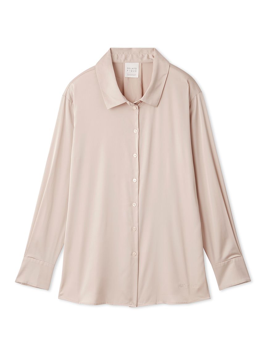Long Sleeve Satin Sleepwear Blouse