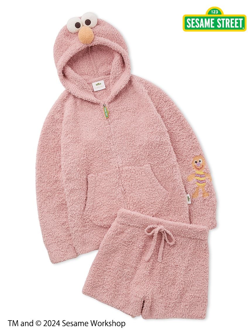 【SESAME STREET】 Elmo Hoodie and Shorts Set