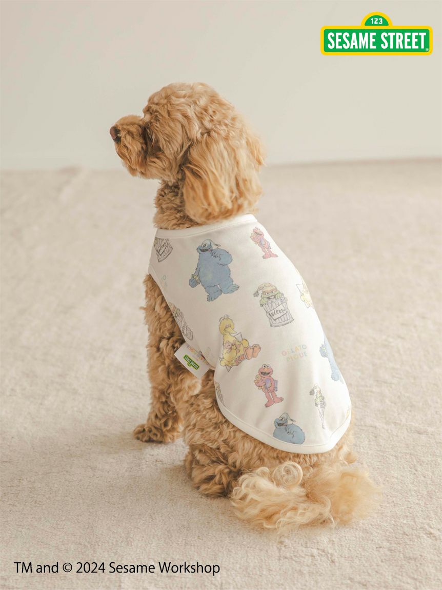 【SESAME STREET】【CAT & DOG】Cut-and-Sew Pullover