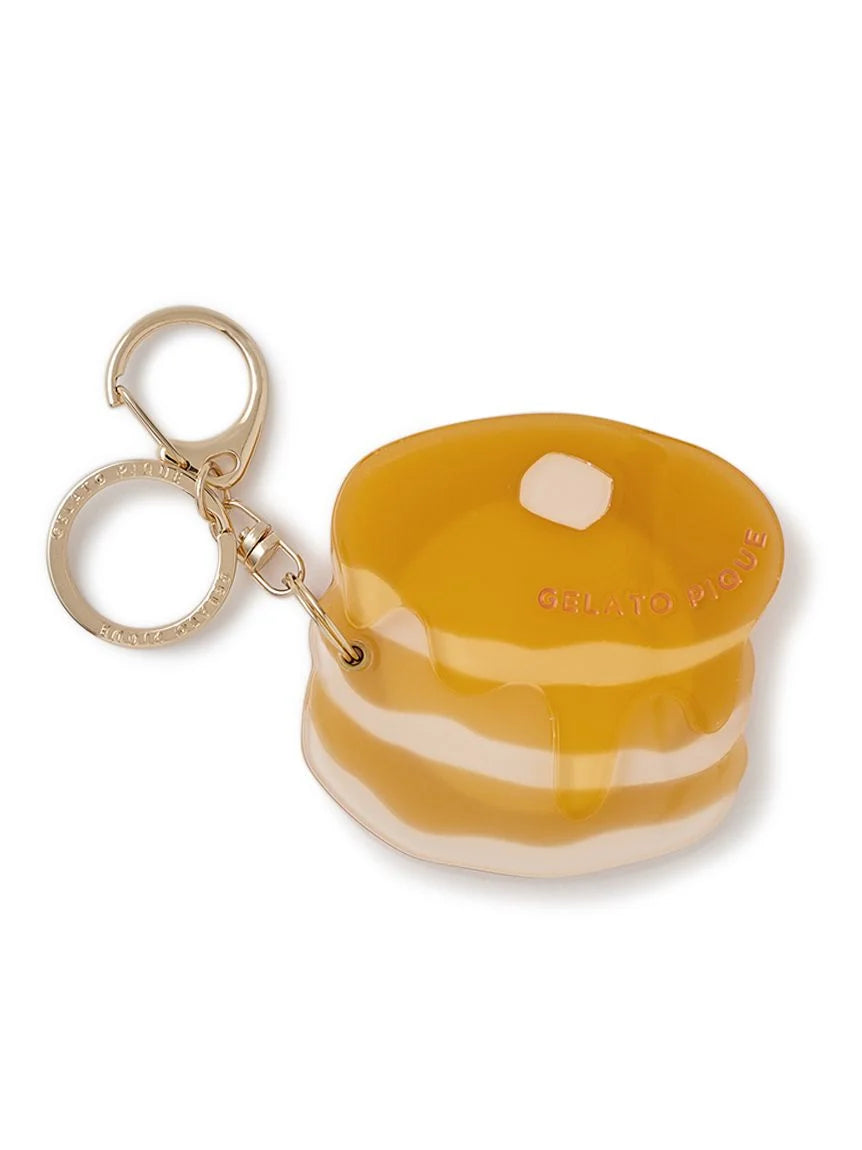 Food Motif Slide Mirror Key Chain