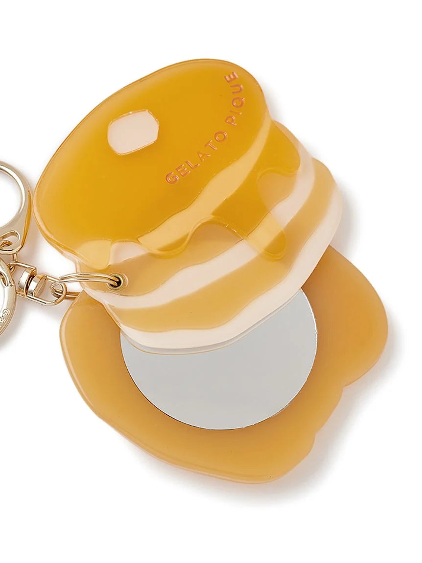 Food Motif Slide Mirror Key Chain