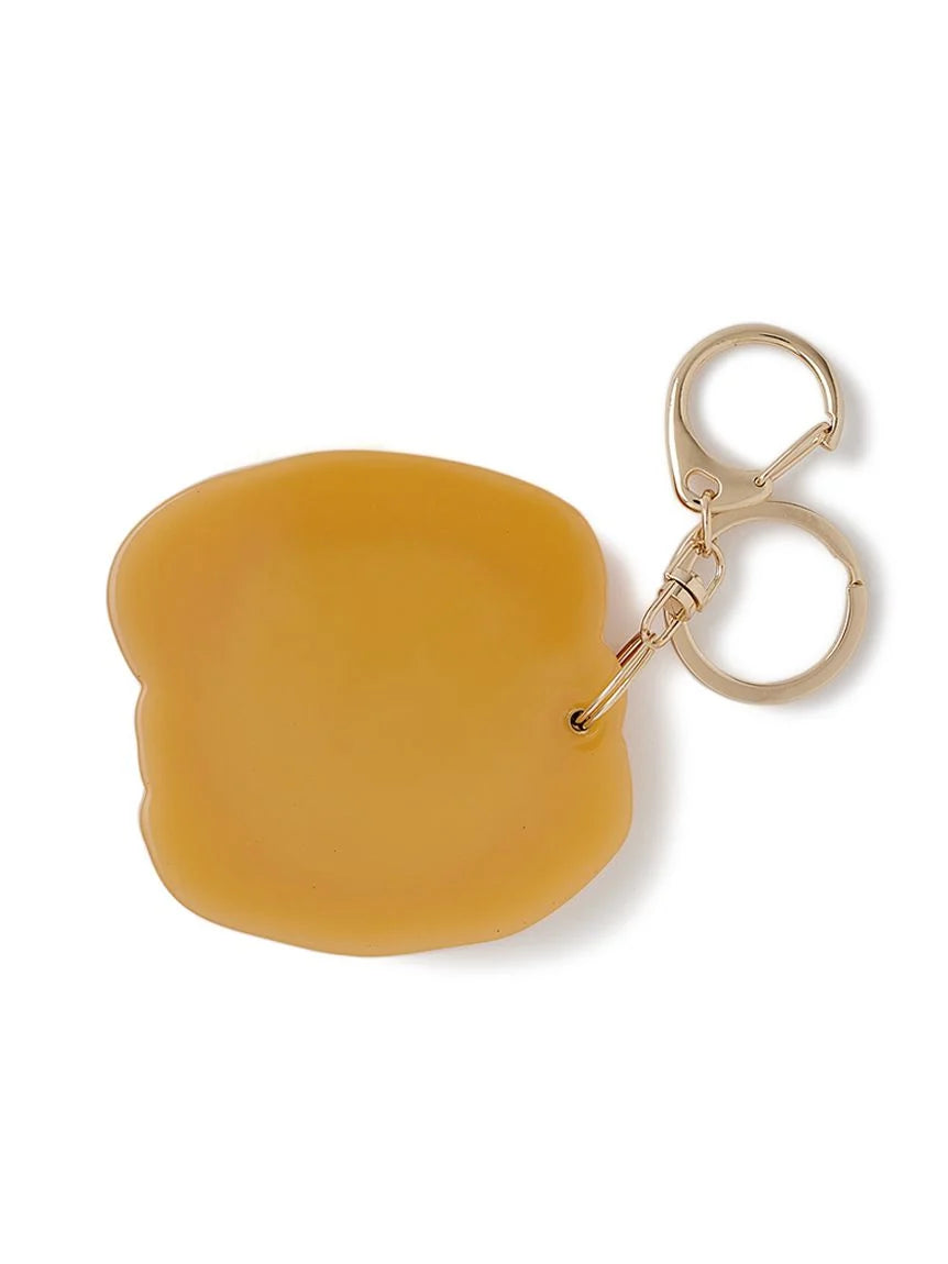 Food Motif Slide Mirror Key Chain