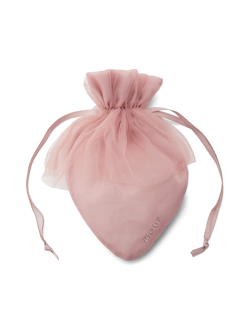 Strawberry Tulle Drawstring Pouch