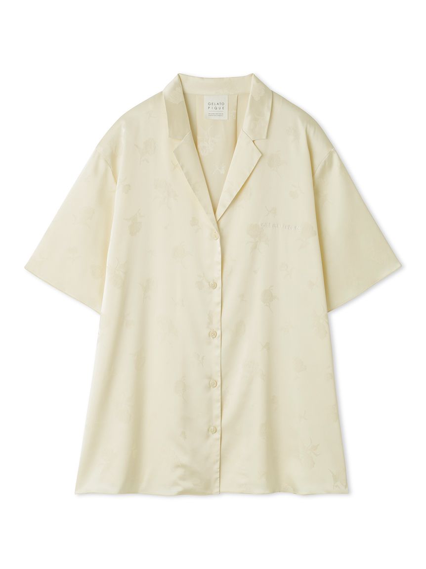 Flower Satin Pajama Sleep Shirt