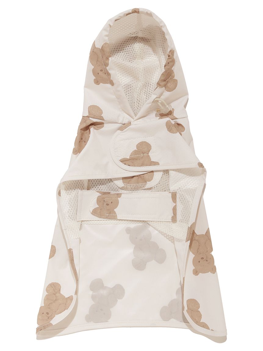 CAT&DOG Bear Motif Pet Rain Poncho