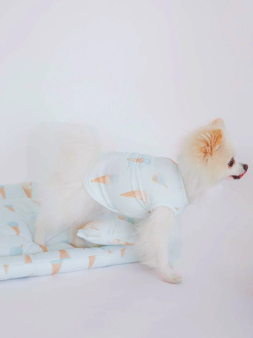 CAT&DOG Ice Pattern COOL Pet Bed Size M