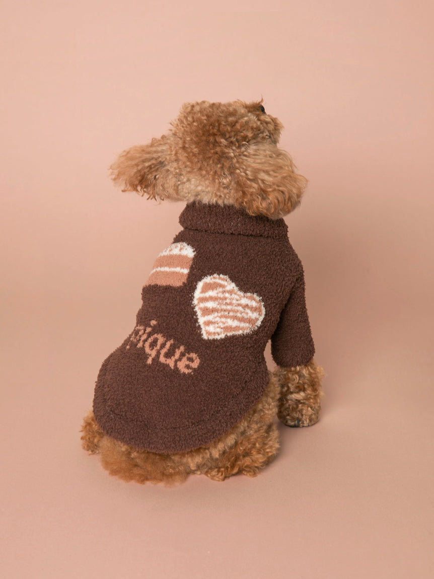 [CAT&DOG] Baby Moco Sweets Jacquard High Neck Pet Clothes