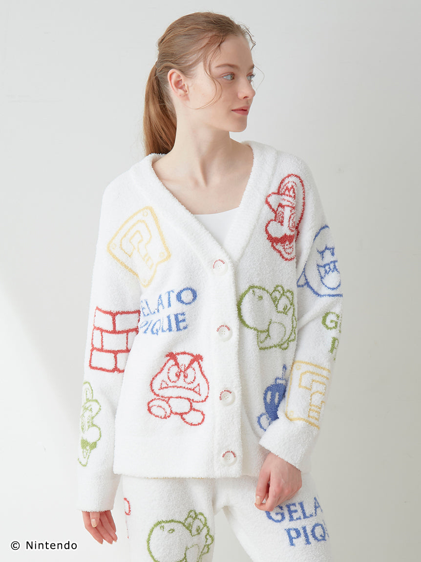 SUPER MARIO™️ WOMENS Baby Moco Character Patterned Jacquard Cardigan