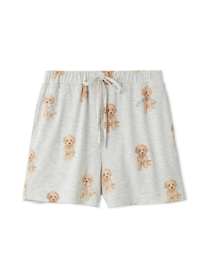 Toy Poodle Motif Lounge Shorts