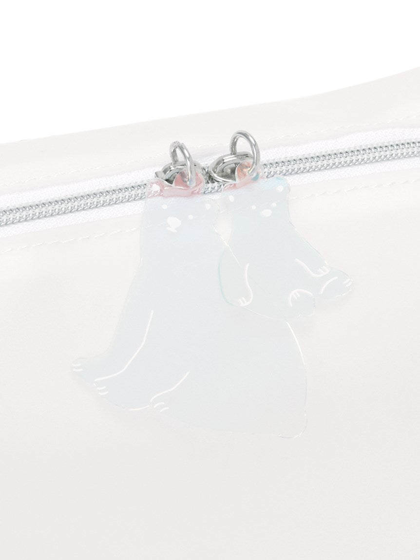Vinyl Polar Bear Pouch Bag