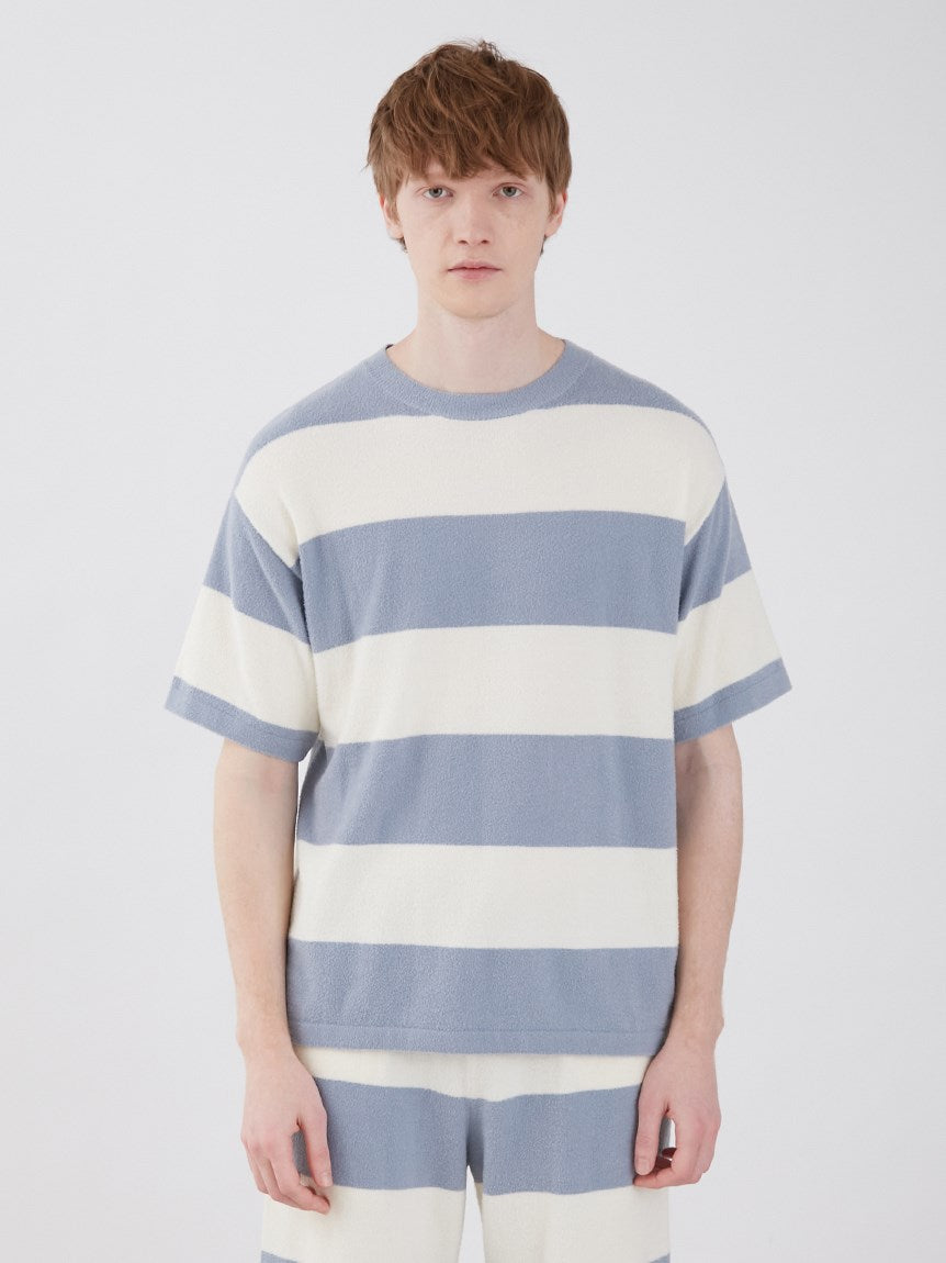 Smoothie Lite 2 Border Men's Short Sleeve Sweatshirt