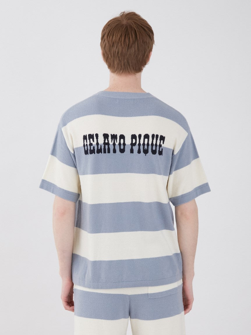 Smoothie Lite 2 Border Men's Short Sleeve Sweatshirt