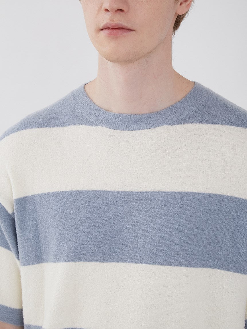 Smoothie Lite 2 Border Men's Short Sleeve Sweatshirt